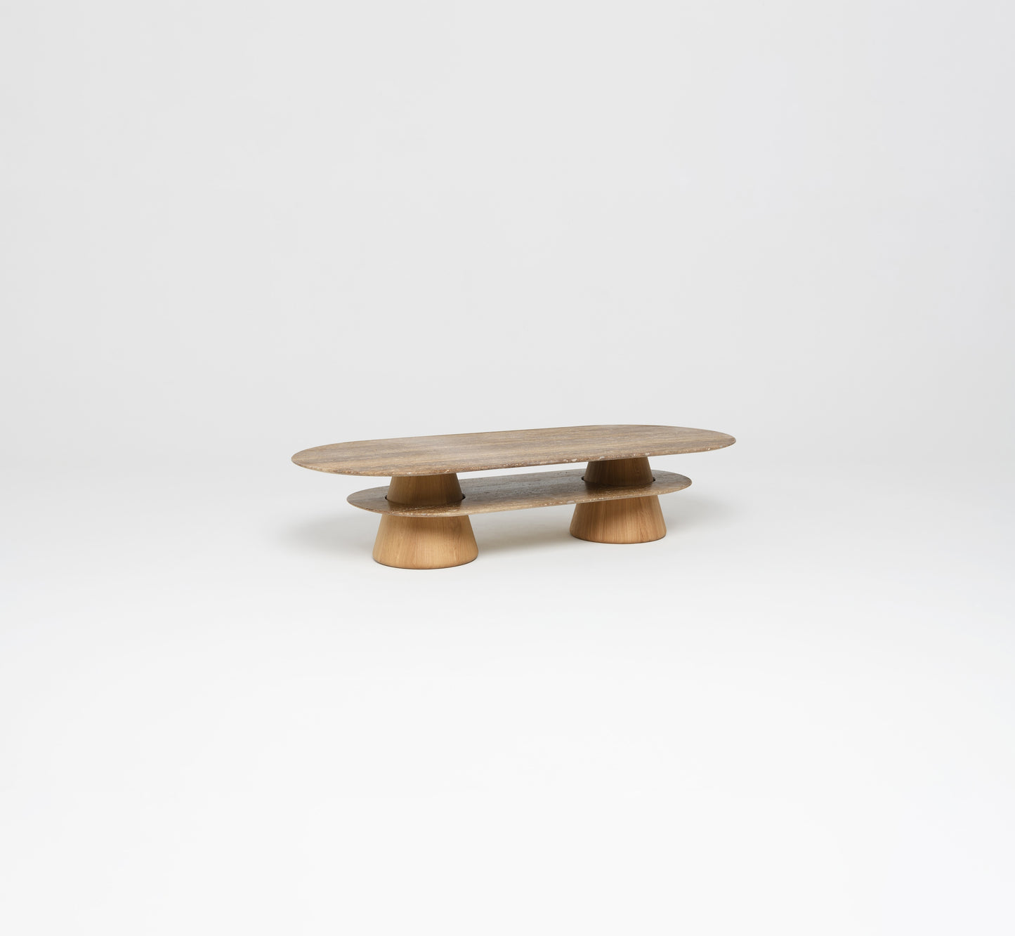 Table Basse Pietra Ovale - Travertin