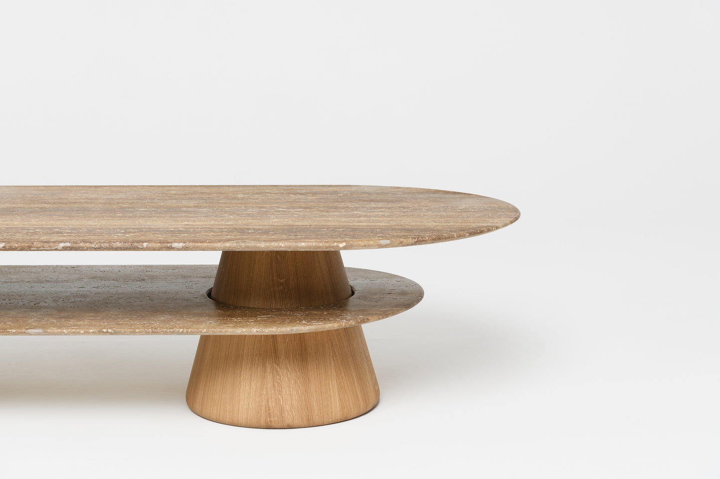 Table Basse Pietra Ovale - Travertin