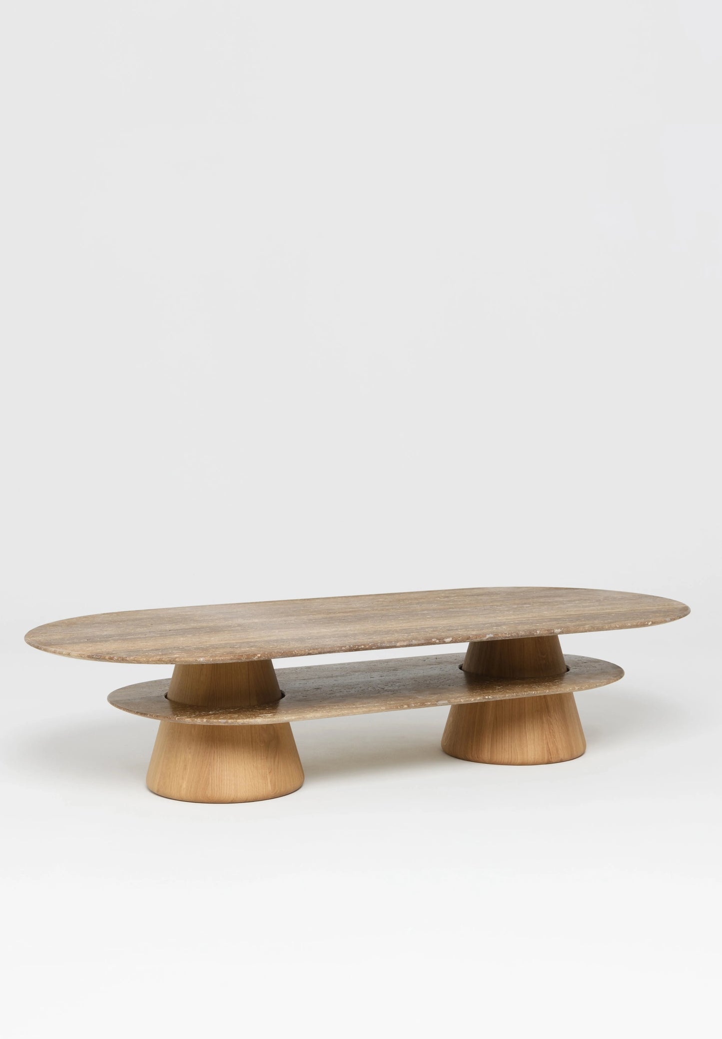 Table Basse Pietra Ovale - Travertin